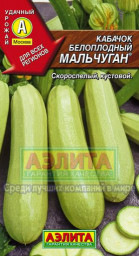 Кабачок Мальчуган белоплодный 1гр Аэлита цв