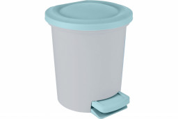 Контейнер для мусора 6 л с педалью Vogue небесный