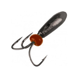 Мормышка вольф Чёртик тройник с отв и бисер 3мм 0,65гр Go (MW-3030-Go) Helios