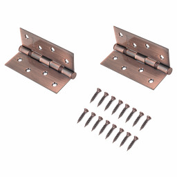 Петля 101х76 дверная АЛЛЮР 2043 2BB-FHP AВ 2 подшипник старая бронза 2шт в упаковке