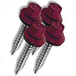 Саморез 4,8*70 ш/гр. кровельный вишнёвый RR28