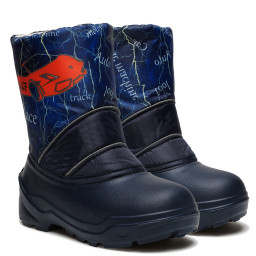 Сапоги зимние детские 576 оранж, синий  Дюна Аст