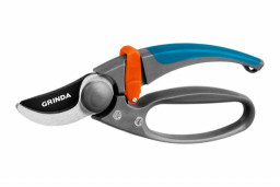 Секатор с двухкомпонентными эргономичными рукоятками с эфесом плоскостной 210 мм P-57 GRINDA PROLine