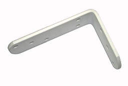 Уголок 120*180*40*5,0(4,0) мм крепежный, цвет белый