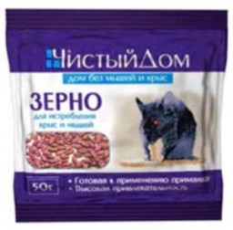 Зерно от грызунов Чистый Дом Форэт 100г